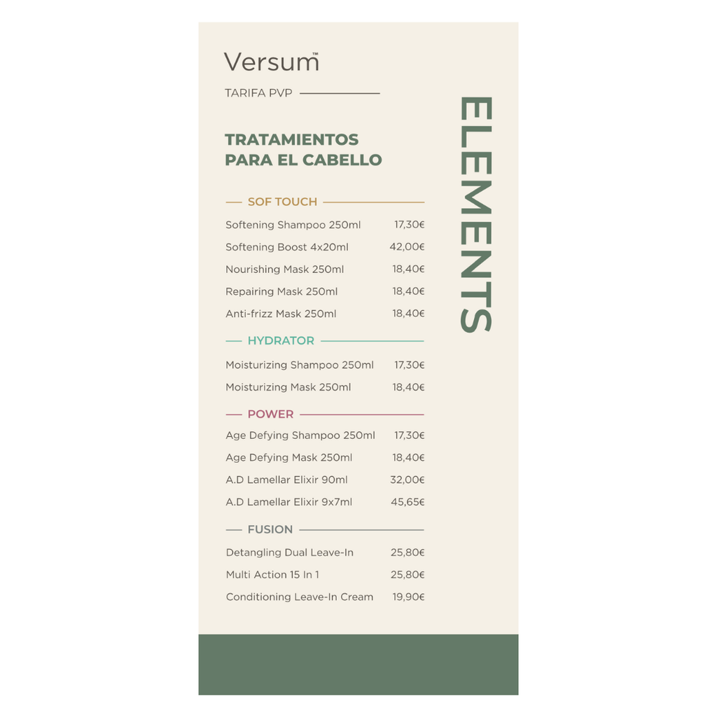 Tarifa PVP Elements 2025