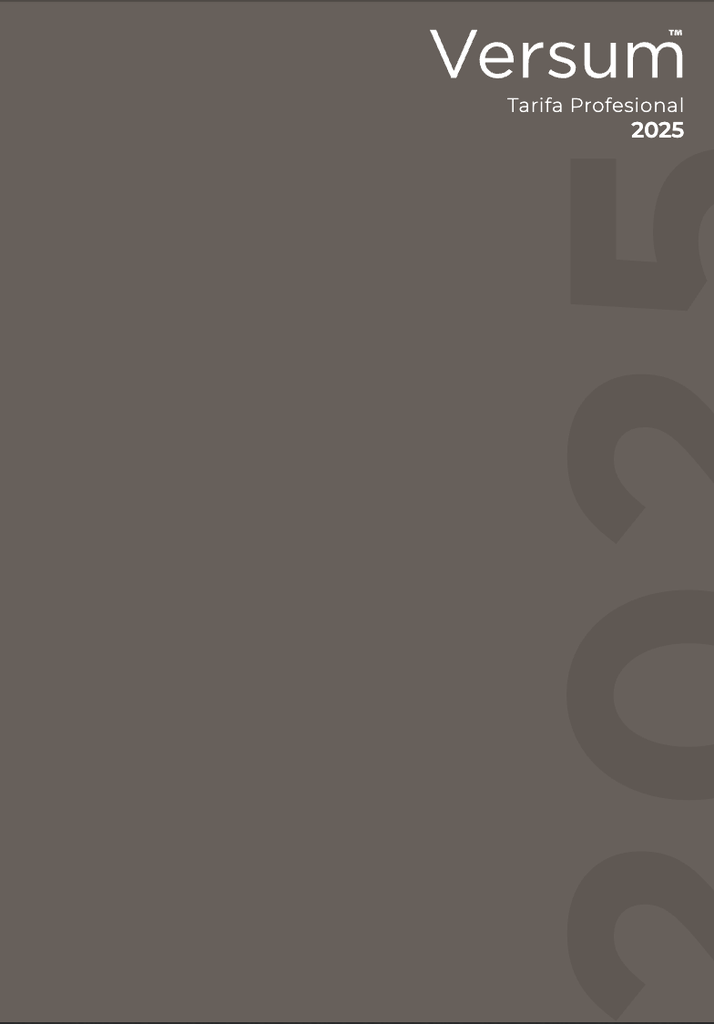 Tarifa Profesional Versum 2025