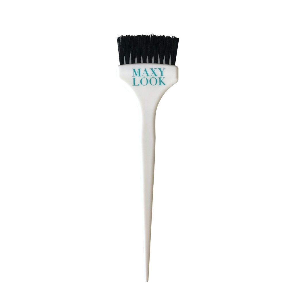 YELLOW BRUSH WHITE KNURLED BRISTLES LOGO WARM GREY