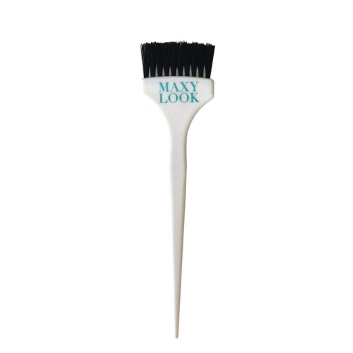 [MAX752] YELLOW BRUSH WHITE KNURLED BRISTLES LOGO WARM GREY